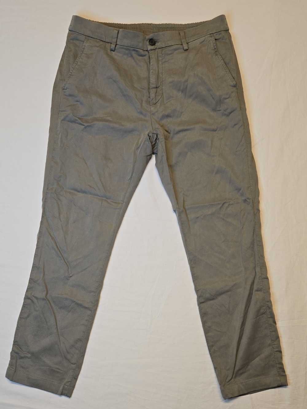 Mason Light Gray Cotton Lightweight Chino Pants